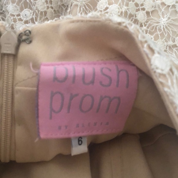 Blush Prom homecoming/prom/formal short lace dress - Picture 5 of 5